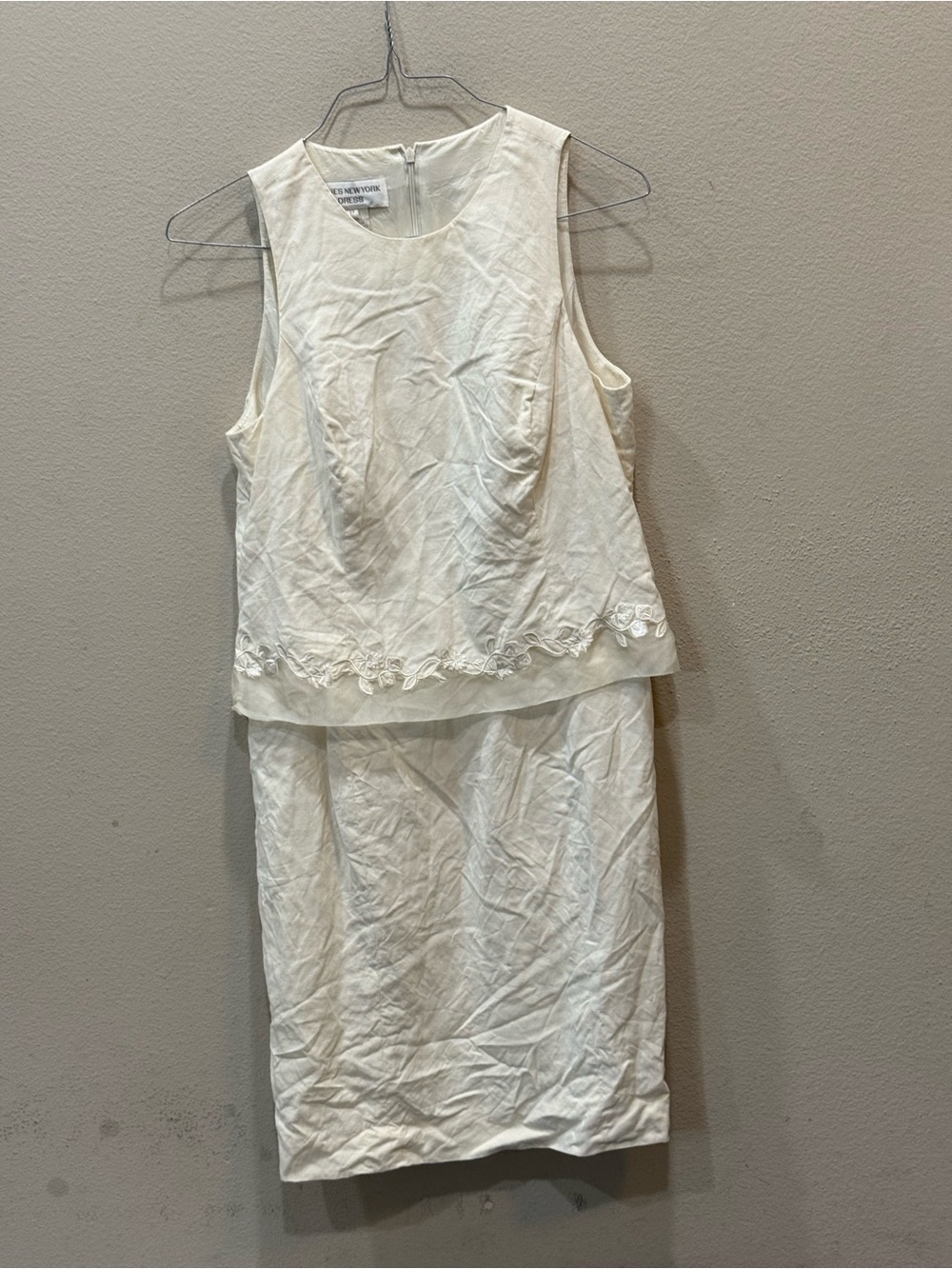 Jones New York Dress Sleeveless Silk Blend Maxi Size 12